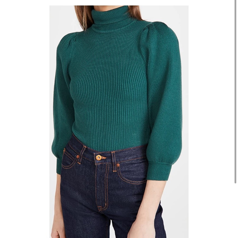 Line & Dot Aria Puff Sleeve Sweater size XS NWT